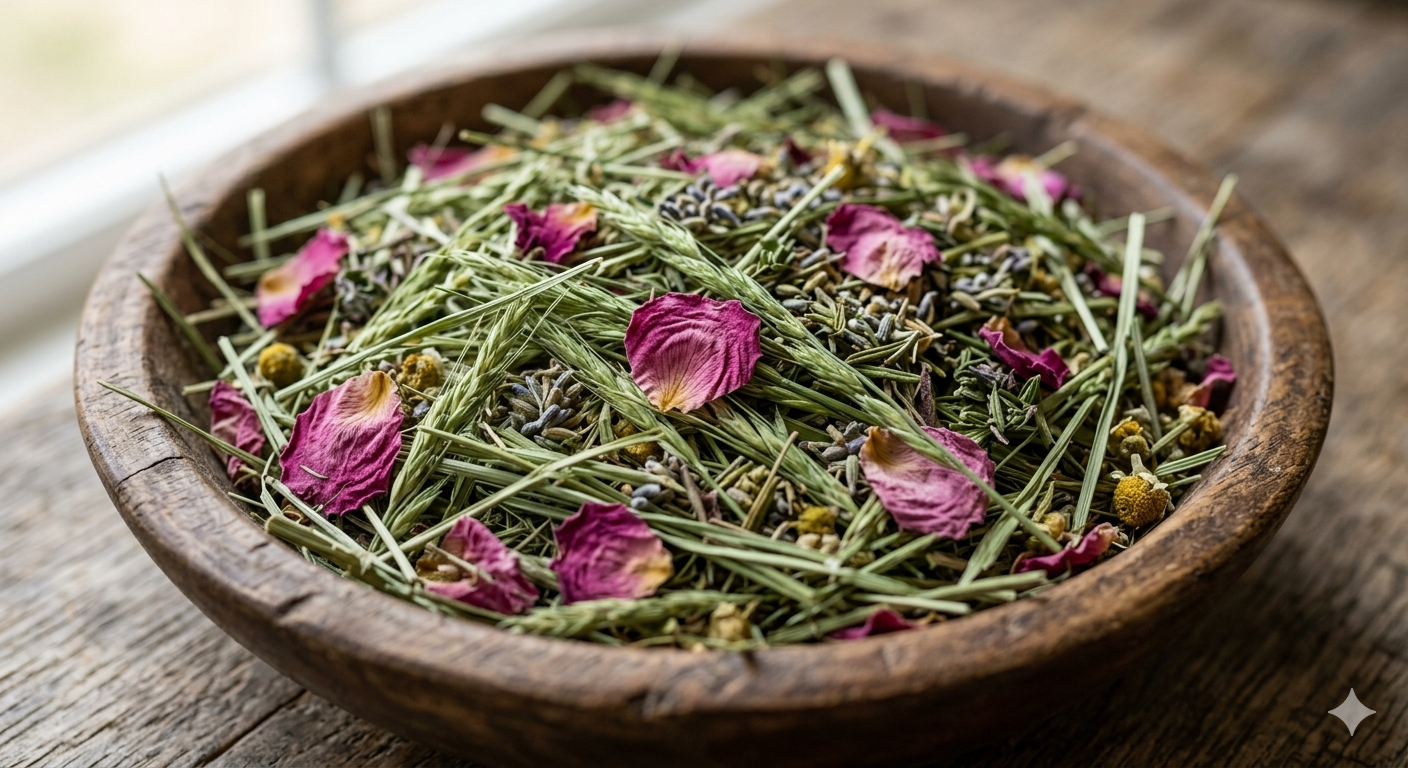 Organic Rose Petal Hay